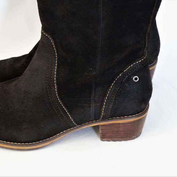 Red Wing Boots Tall Dark Brown Suede Bixby Size 9.5 D Wide Width - Picture 13 of 13